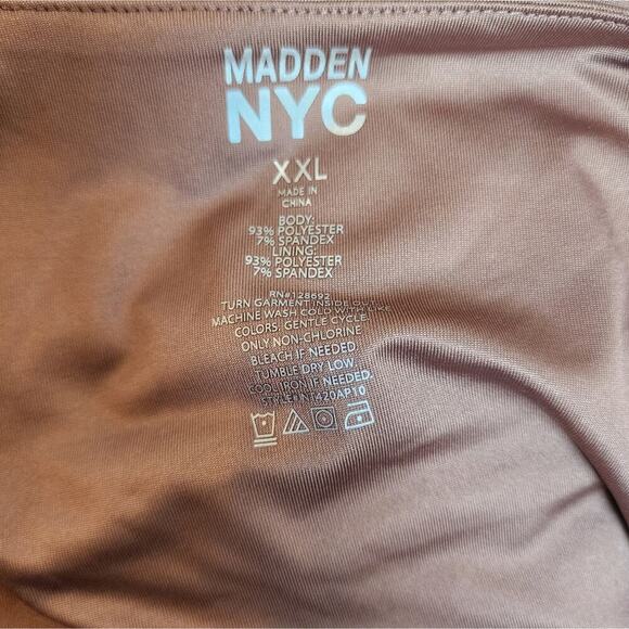 MADDEN NYC BROWN NEW BLOUSE SIZE 2XL - Picture 4 of 6